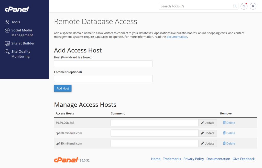 Remote Database Access