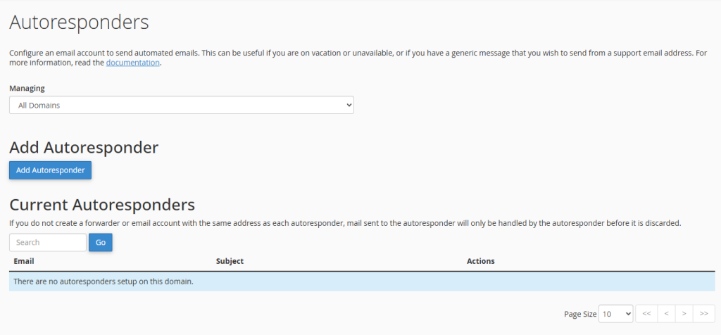 تنظیم Autoresponder سی پنل