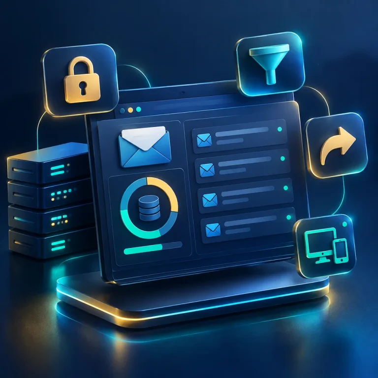 تنظیمات ایمیل سی پنل