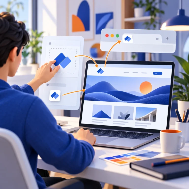راهنمای جایگزینی لوگو و آیکون مرورگر در سایت Hello Elementor