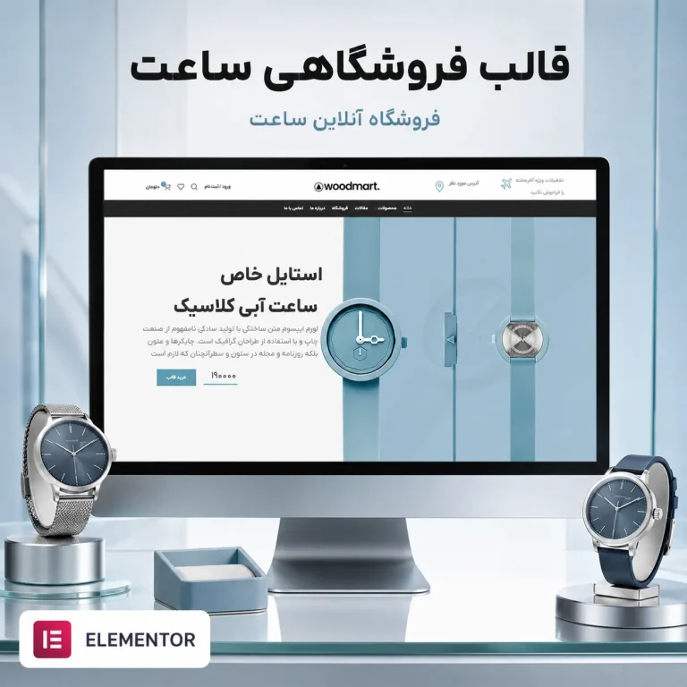 طراحی فروشگاه ساعت
